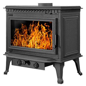 Печь-камин Везувий RICH-15 "Антрацит"